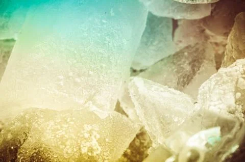 Ice cubes close up Stock Photos