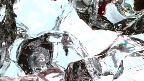 Ice cubes close together Stock Photos