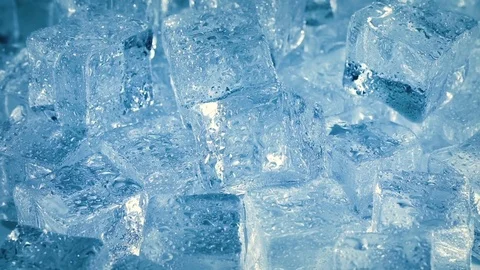 Ice cubes closeup, abstract background. Stock Footage 82125320
