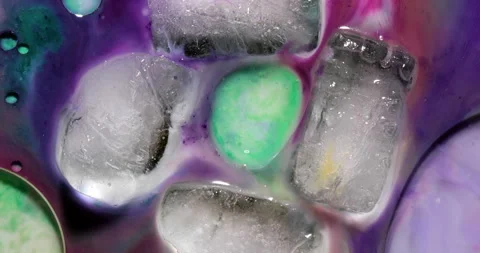 Ice cubes closeup, abstract background Video stock 153296062