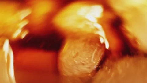 Ice cubes in cola macro 스톡 동영상 75811797