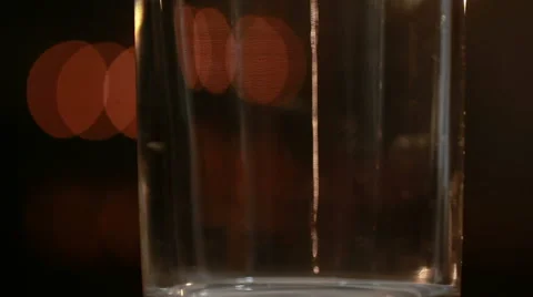 Ice cubes falling into the glass Stock Footage 62303897