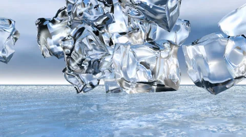 Ice Cubes 스톡 동영상 34065046