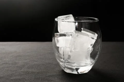 Ice cubes in glass Stock Photos