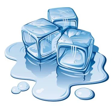 Ice cubes Stock Illustration