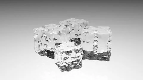 Ice cubes Stock Illustration