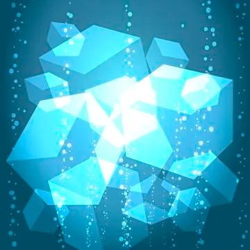 Ice cubes Stock Illustration