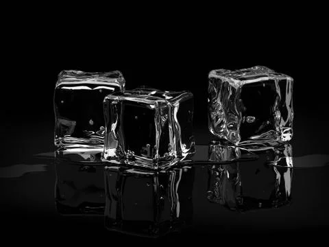 Ice cubes Stock Illustration