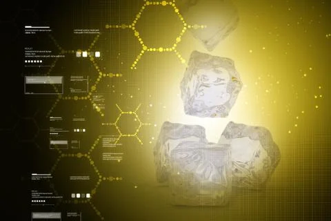 Ice cubes Illustrazione stock