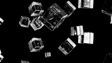 Ice Cubes Loop Background Video stock 96602088