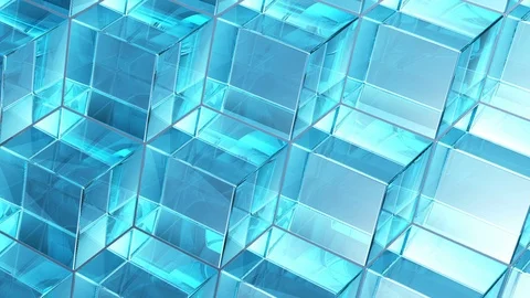 Ice Cubes Loop Background Video stock 96603442