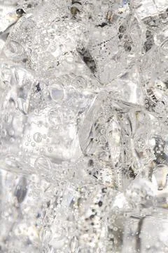 Ice cubes macro shot Stock Photos