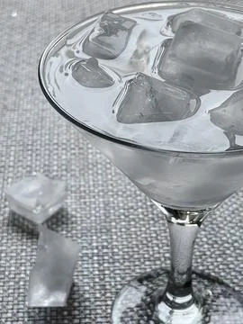 Ice cubes in macro view Stock Photos