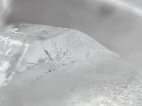 Ice cubes in macro view Stock Photos