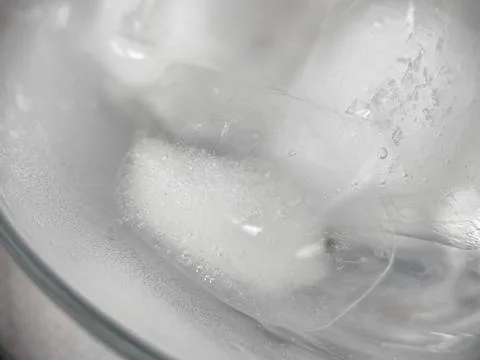 Ice cubes in macro view Stock Photos