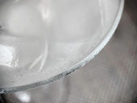 Ice cubes in macro view Stock Photos