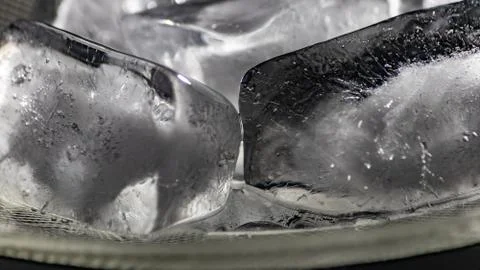 Ice cubes melting in front Stock-Fotos