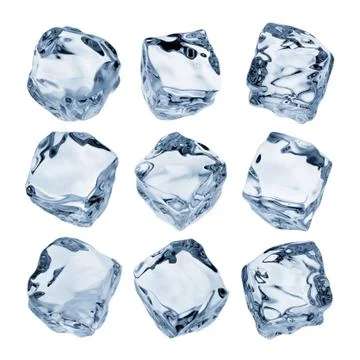 Ice cubes Stock Photos
