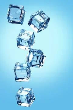 Ice cubes Stock Photos