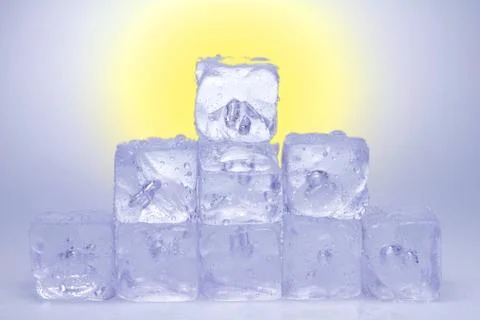 Ice cubes Stock Photos