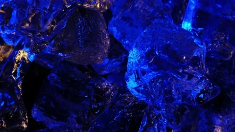 Ice cubes rotate on an axis. 4K color ye... | Stock Video | Pond5