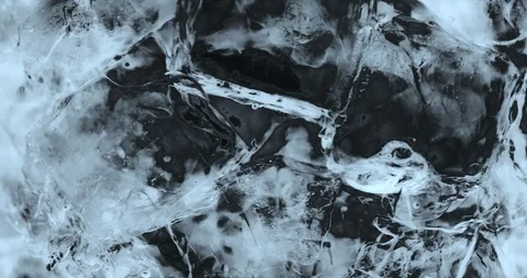 Ice cubes rotating extreme closeup macro background abstract Stock Footage 125360511