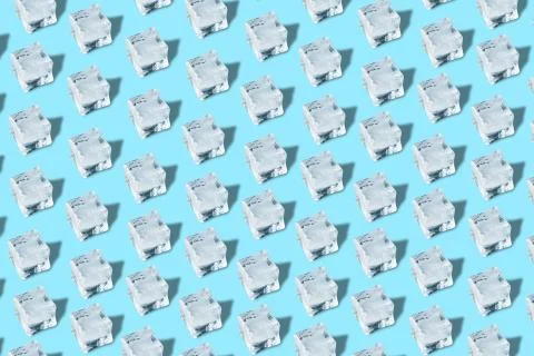 Ice cubes seamless pattern Foto stock