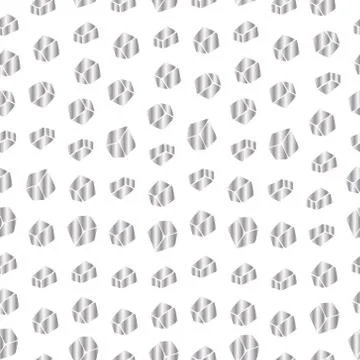 Ice cubes. Silver bars. Repeating vector pattern. Stock Illustration