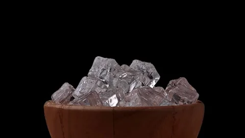 Ice cubes with water drops. Stock Footage 306003766