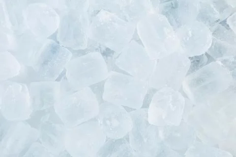 Ice cubes on white background. 스톡 사진