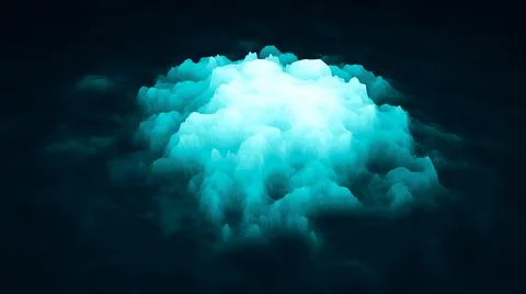 Ice in dark cold water. 3d iceberg abstract background. 3d Glacier in water. Stock-Illustration