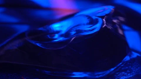 Ice in deep black shadow environment Stock Footage 106819999