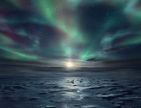 Ice desert Foto stock