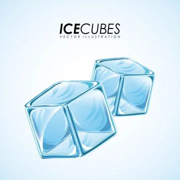 Ice design over blue background, vector illustration イラスト素材