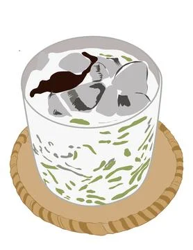 Ice dessert Stock Illustration