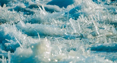 Ice drift on the Amur river 4 Stock Footage 108316938