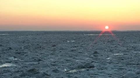 Ice Drift / Time laps Stock Footage 10749569