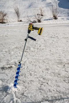 Ice Drilling Screwdriver Foto stock