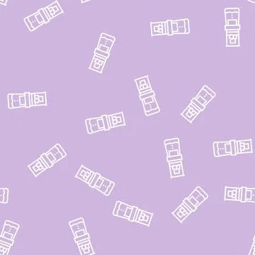 Ice drip coffee maker line seamless pattern イラスト素材
