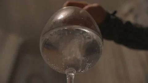 Ice Dropping Into Glass Slow Motion 1 Stock Footage 101716627