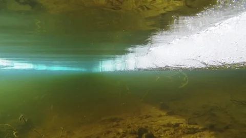 Ice edge and water surface at a melting lake in Finland Stock Footage 75357049