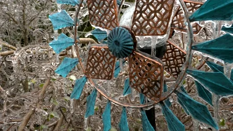 Ice Encapulated Wind Vane Video stock 148568964