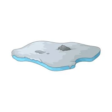 Ice field illustration Stock Illustration