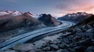 Ice Fields Flowing Cinemagraph Time Lapse In The Swiss Alps Stock Footage