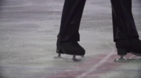 Ice figure skating slomotion Stock Footage 59153736