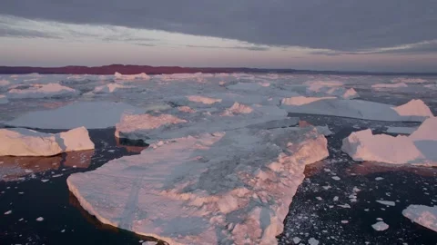 Ice fiord Stock Footage 294077856