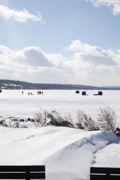 ICE FISHIN' 写真素材