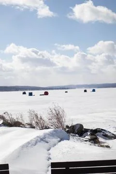 ICE FISHIN' 写真素材
