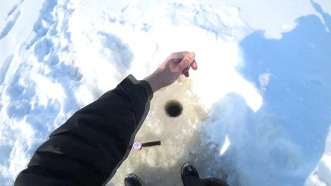 Ice fishing Video stock 87266823