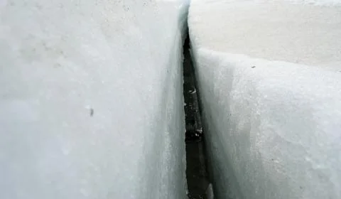 Ice flake crack winter Stock Photos